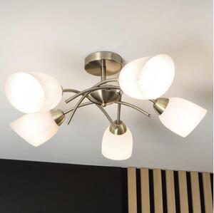 Prisadený luster DONNA 5xE27/60W/230V patina
