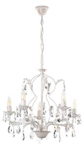 ONLI - Luster na reťazi TERESA 5xE14/6W/230V biela