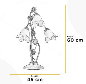 ONLI - Stolná lampa BOTTON DORO 3xE14/6W/230V