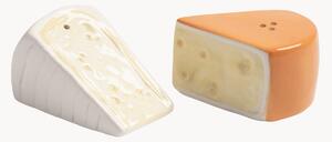 Ručne vyrobená soľnička a korenička Cheese, 2 ks