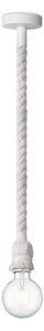 Luster na lanku LEONARDO ROPE 1xE27/10W/230V biela