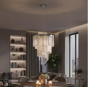 Ideal Lux - Krištáľový luster na lanku CARLTON 12xE14/40W/230V pr. 50 cm chróm