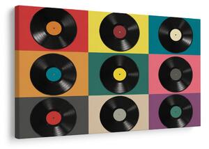Obraz retro vinylové platne