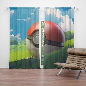 Sablio Záves Pokemon ball Krajina: 2ks 140x250cm