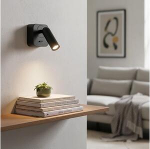 Ideal Lux - LED Nástenné bodové svietidlo BEAN LED/3W/230V CRI 90 čierna