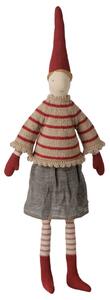 Vianočný škriatok Pixy Striped Knitted Sweater 51 cm – Girl
