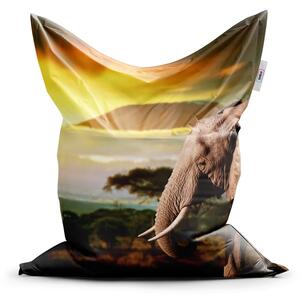 Sablio Sedací vak Slon z profilu - 150x100 cm