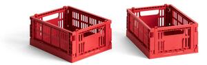 HAY Úložný box Colour Crate Mini set 2ks, red