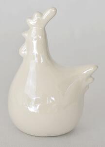 Perleťový krémový veľkonočné kohút - 14 cm