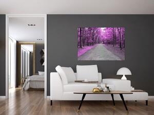 Moderný obraz - fialový les (Obraz 60x40cm)