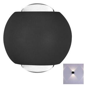 LED Vonkajšie nástenné svietidlo LED/2W/230V 3000K IP54 čierna