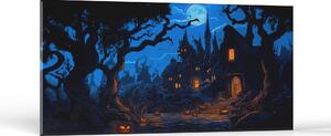 Halloween Strašidelný dom | Obrazy Vintessia Rozmery panoráma: 30x60