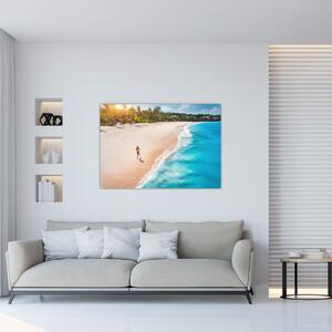 Obraz piesočné pláže - obrazy do bytu (Obraz 60x40cm)