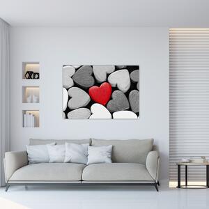 Červené srdce - obrazy na stenu (Obraz 60x40cm)