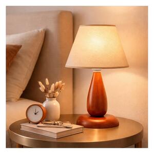 Stolná lampa PERA 1xE27/60W/230V hnedá/buk