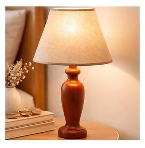Stolná lampa AMFORA 1xE27/60W/230V hnedá/buk