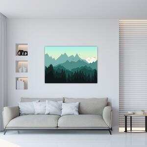 Obraz do obývačky - hory (Obraz 60x40cm)