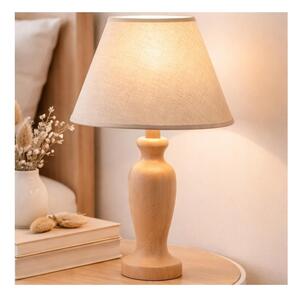 Stolná lampa AMFORA 1xE27/60W/230V béžová/buk