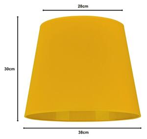 Duolla - Tienidlo k stojací lampě CLASSIC L E27 pr. 38 cm žltá