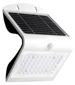 Ecolamp Exteriérové solárne nástenné LED svietidlo Butterfly, 1x LED 3,2w, biela, pohybový senzor