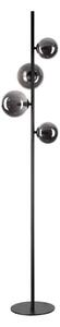 Ideal Lux - LED Stojacia lampa PERLAGE 4xG9/3W/230V čierna/dymová
