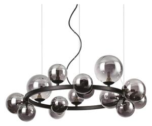 Ideal Lux - LED luster na lanku PERLAGE 14xG9/3W/230V pr. 85 cm čierna/dymová