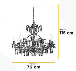 ONLI - Luster na reťazi TERESA 8xE14/6W/230V bronzová
