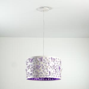 ONLI - Detský luster TITILLA 1xE27/22W/230V fialová/biela