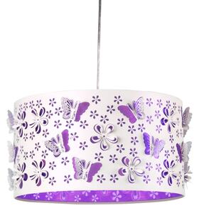 ONLI - Detský luster TITILLA 1xE27/22W/230V fialová/biela
