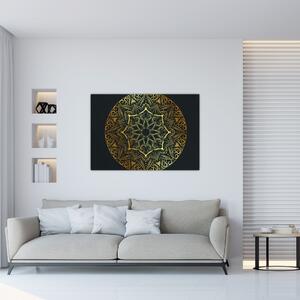 Obraz - zlatá mandala (Obraz 60x40cm)