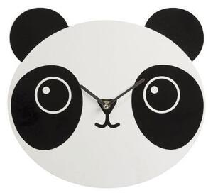 J-Line by Jolipa Drevené hodiny Panda - Ø 30cm