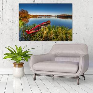 Obraz - loď na jazeru (Obraz 60x40cm)