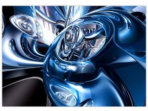 Modrý abstraktný obraz (Obraz 60x40cm)