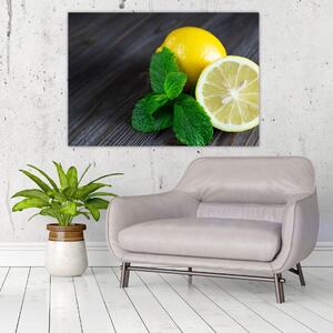Obraz citrónu na stole (Obraz 60x40cm)
