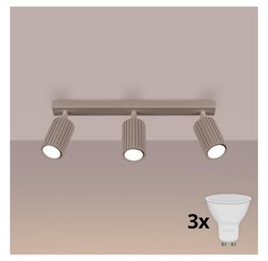 Brilagi - LED bodové svietidlo CRESTO 3xGU10/10W/230V taupe