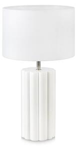 Biela stolová lampa Markslöjd Column, výška 44 cm