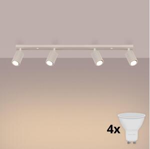 Brilagi - LED bodové svietidlo CRESTO 4xGU10/10W/230V krémové