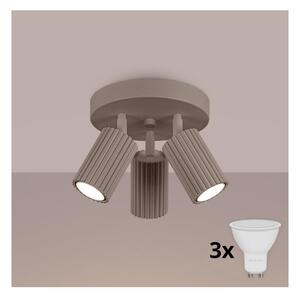 Brilagi - LED bodové svietidlo CRESTO 3xGU10/10W/230V taupe