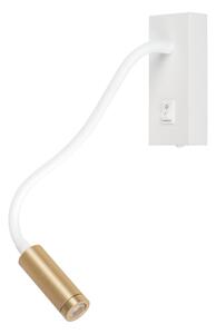 Kanlux 32518 - LED flexibilná lampička TONIL LED/3,3W/230V biela/zlatá