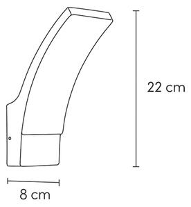 Brilagi - LED Vonkajšie nástenné svietidlo ARCELO LED/9W/230V IP44