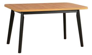 Rozkladací jedálenský stôl OSLO 6 - dub artisan/čierne nohy