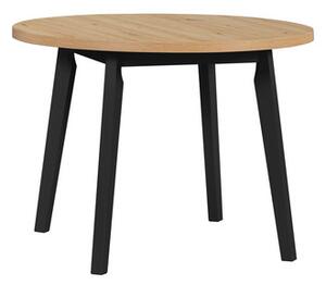 Jedálenský stôl OSLO 3 - dub artisan/čierne nohy