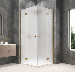 Polysan Polysan, GLOBE GOLD MATT štvorcová sprchová zástena 800x800mm, rohový vstup, matné sklo, GB5880MG