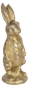 Zlatá dekorácie králik vo fraku - 4 * 4 * 11 cm