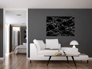 Čiernobiely mramor - obraz (Obraz 60x40cm)