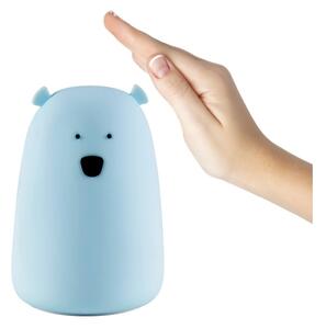 LED RGB Detská dotyková lampička BEAR LED/0,8W/5V modrá
