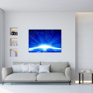 Modrý svitanie - obraz (Obraz 60x40cm)