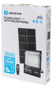 Aigostar - LED Stmievateľný solárny reflektor LED/300W/3,2V IP66 + DO
