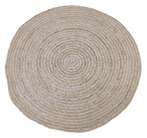 Prírodne hnedý jutový guľatý koberec Irbi - Ø 120 cm