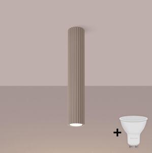 Brilagi - LED bodové svietidlo CRESTO 1xGU10/10W/230V 40 cm taupe